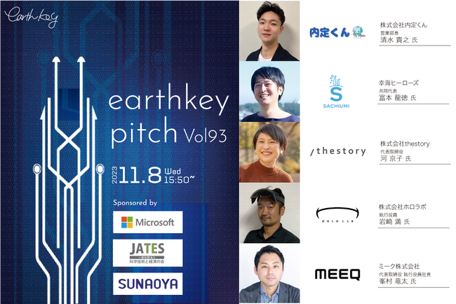 1時間で『5社』の最先端スタートアップ企業と出会える!