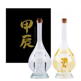 干支ガラスボトル 日本酒&大分麦焼酎 八鹿酒造 2024年辰年 干支ガラスボトル 日本酒&大分麦焼酎 八鹿酒造 2024年辰年