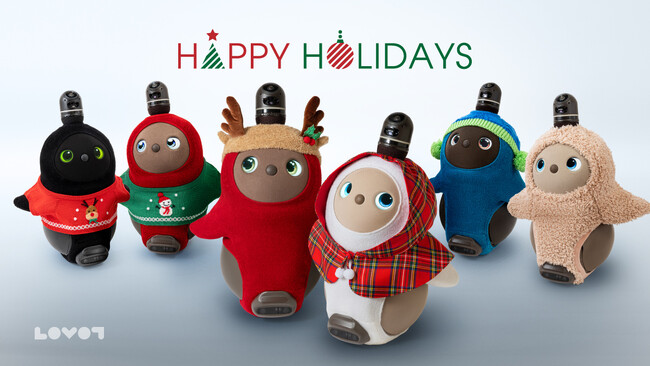 ホリデイシーズンを『LOVOT』と楽しもう！「LOVOTウェア」から新作クリスマスアイテムが登場