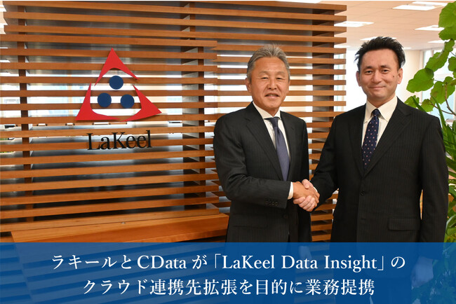 データ分析・統合管理プラットフォーム「LaKeel Data Insight」のクラウド連携先拡張でCData と業務提携