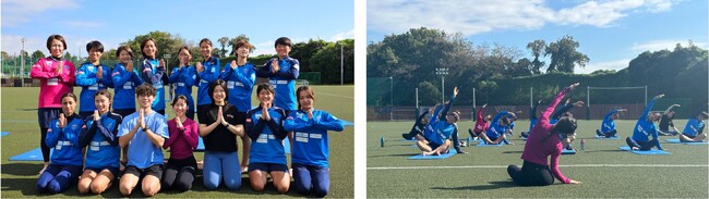 ZEN PLACE | なでしこリーグ1部「ニッパツ横浜FCシーガルズ」に特別ピラティス・レッスンを提供！女子サッカー選手・コーチら14名が参加