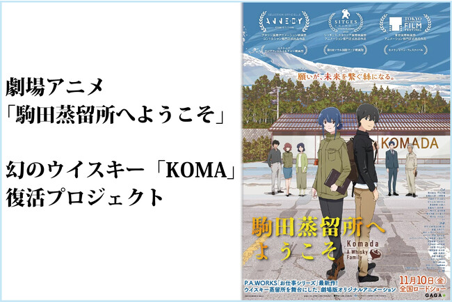 劇場アニメ『駒田蒸留所へようこそ』 “幻のウイスキー”「KOMA」復活プロジェクト　クラウドファンディングスタート
