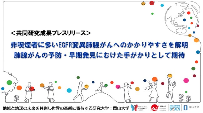 非喫煙者に多いEGFR変異肺腺がんへのかかりやすさを解明　肺腺がんの予防・早期発見にむけた手がかりとして期待