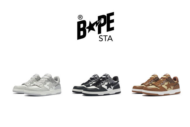 トーンオントーン配色のBAPE(R) SK8 STAが登場