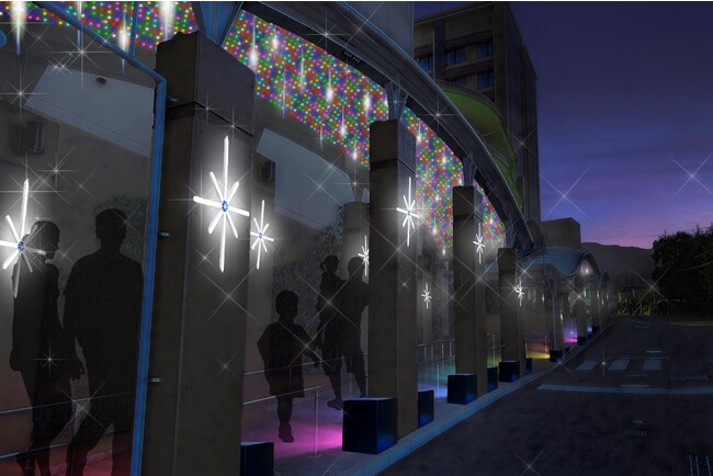 【別府温泉 杉乃井ホテル】胸ときめくイルミネーション“Rainbow Road”登場！