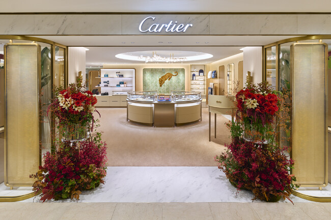 11月10日(金)、カルティエ ブティック 高島屋京都店リニューアルオープン