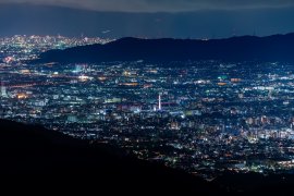 比叡山からの夜景 (京都方面)