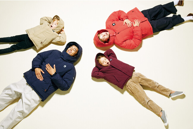 軽くてあったか！家族でおそろいコーデができるエコダウン「サーモアヘビーフーディ（Family）」新発売！