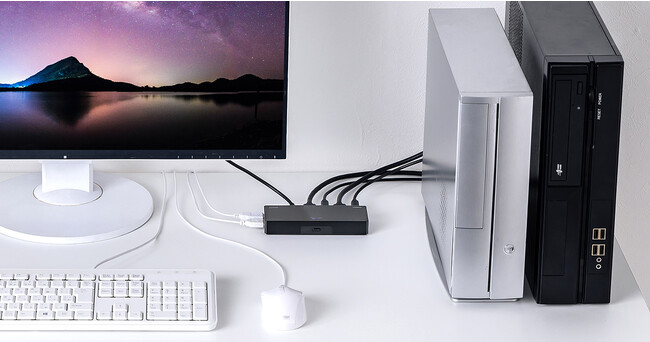 2台のパソコンを切り替えて使える4K対応HDMIパソコン切替器を発売