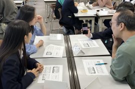 第1回目の授業の様子 第1回目の授業の様子