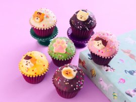 ねこカップケーキ 6個入_イメージ ねこカップケーキ 6個入_イメージ