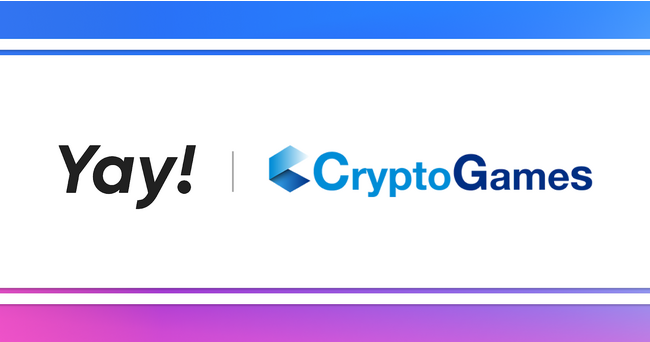 CryptoGamesがYay! web3機能のゲーム開発において技術提携を発表