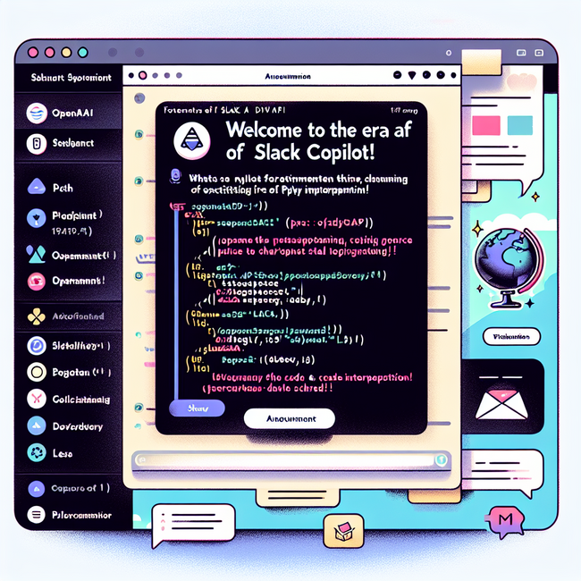 「Party on Slack」が新時代へ! OpenAI DevDay発表のアシスタントAPIによりコード解釈とファイル添付が可能に─Slack Copilot時代が到来、Pythonの民主化が実現