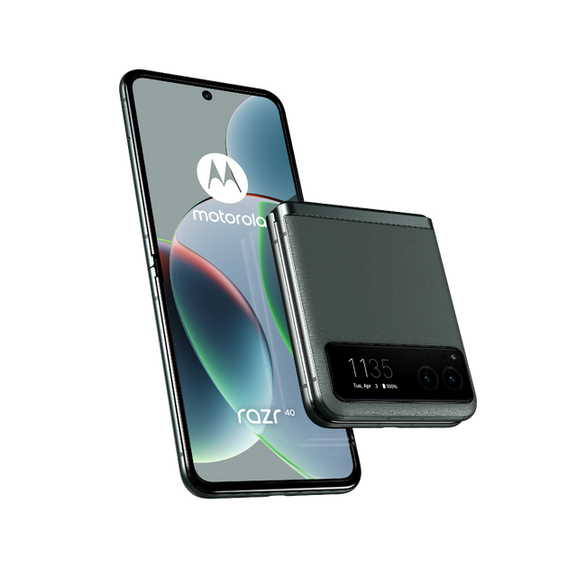スタイリッシュな折りたたみデザインがより身近に　FeliCa対応スマートフォン「motorola razr 40」発表