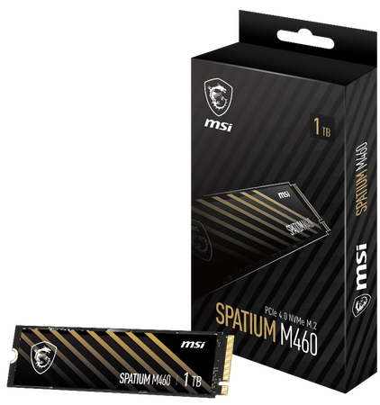MSI、SPATIUMシリーズのPCIe Gen4対応M.2 SSD「SPATIUM M460 PCIe 4.0 NVMe M.2 1TB」を発売