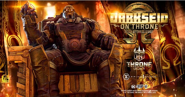 DCマルチバース最強の邪神、「ダークサイド」を荘厳な玉座とともに立体化