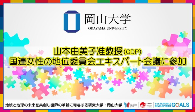 【岡山大学】山本由美子准教授（GDP）が国連女性の地位委員会エキスパート会議に参加