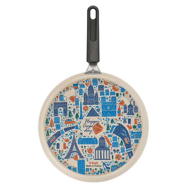 おうちでクレープを楽しもう！　パリのお散歩マップをイメージした新デザイン「ボナペティ フレンチパン 27cm」発売！
