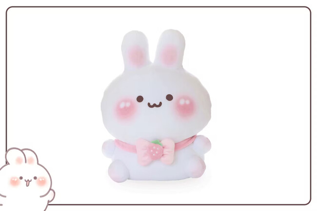 【SNSで大人気！】もちもちしたうさぎの「もち」が初のぬいぐるみ化に！