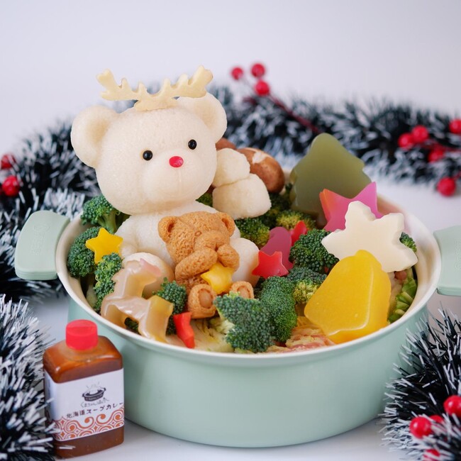 おうちクリスマスが楽しくなる!くまちゃん温泉・メリクリセットがLINEギフト限定で販売!