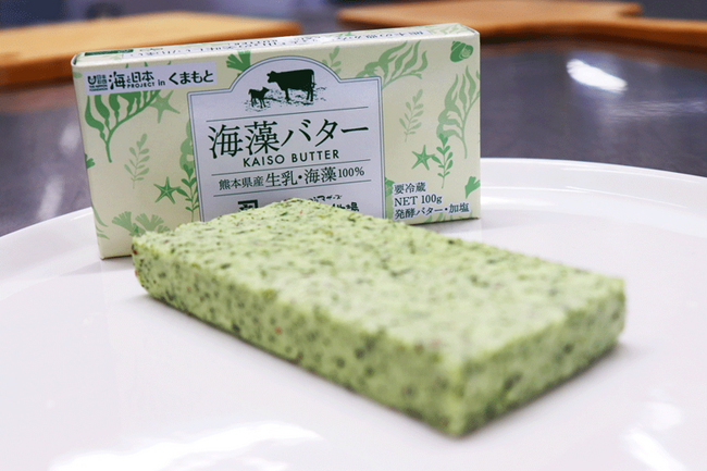 熊本を代表する企業「カネリョウ海藻」「阿蘇ミルク牧場」とコラボレーション！海と山のつながりを感じる「海藻バター」が完成！熊本県副知事へ表敬訪問を実施