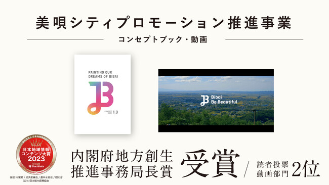 北海道美唄市の若者によるシティプロモーション「Be Beautiful 美しくあれ。」のコンセプトブックが内閣府地方創生推進事務局長賞を受賞