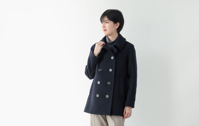 Super120'sウールメルトンピーコート、大好評につき追加生産決定！