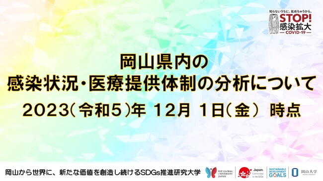 【岡山大学】岡山県内の感染状況・医療提供体制の分析について(2023年12月1日現在)