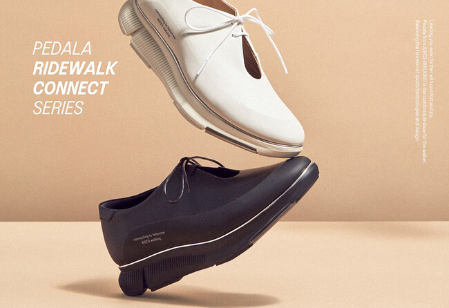 足にも環境にも配慮したウォーキングシューズ「PEDALA RIDEWALK CONNECT」を発売