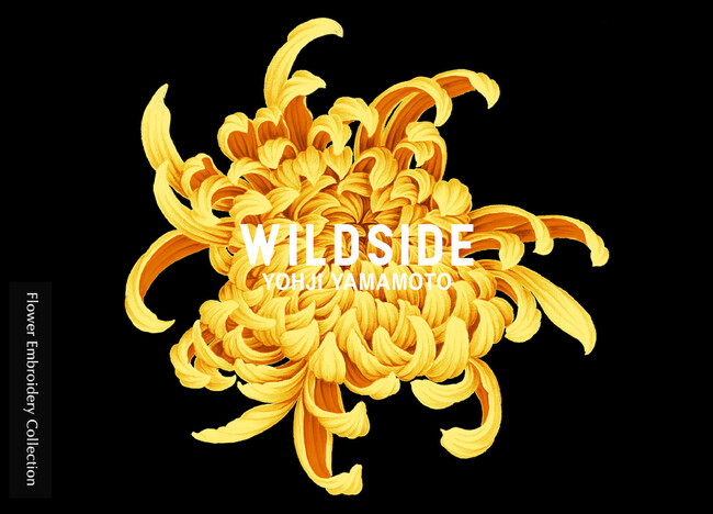 WILDSIDE YOHJI YAMAMOTOオリジナルラインより花の刺繍を施したTシャツ・フーディーを12月6日(水)に発売