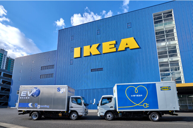 イケア、SGムービングとの連携のもとEVトラックを新たに17台導入し、ゼロエミッション配送を加速
