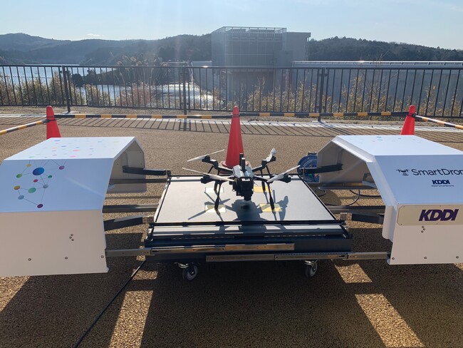 Starlinkと自動充電ポート付きドローンを活用し、現場監理業務を80％削減