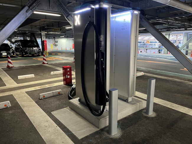 国内空港初！超急速EV充電サービスを開始！～第1ターミナルP1駐車場にオープン～