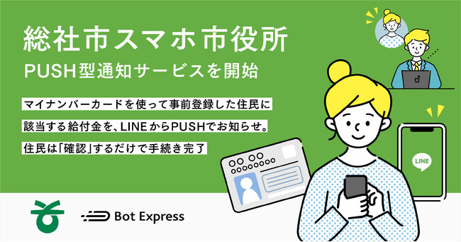 総社市とBot Express、総社市スマホ市役所において、PUSH型通知サービスを開始