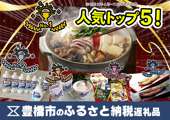 「あいち鴨」が第1位!豊橋市のふるさと納税返礼品、人気トップ5発表!