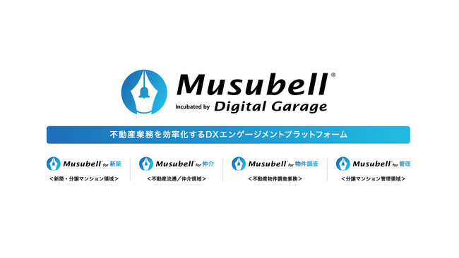 デジタルガレージ、次世代不動産取引のDXエンゲージメントプラットフォーム「Musubell」が分譲マンション管理会社向けサービスを開始