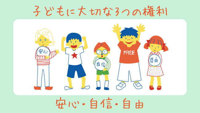 「広げよう！子どもに大切な3つの権利“安心・自信・自由”寄付キャンペーン」をスタートしました！