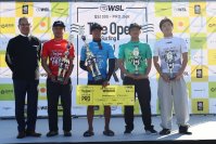 宮崎県日向市で行われたWSL公認大会「WSL QS1,000 The Open Surfing　HYUGA PRO presented by RASH」最終日　男子は矢作紋乃丞、女子は川瀬心那がともにQS初優勝