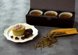 ほうじ茶トリュフバスクチーズケーキTOP ほうじ茶トリュフバスクチーズケーキTOP