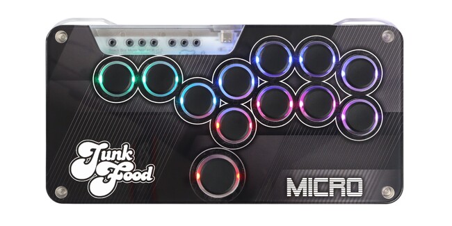 世界的人気のゲームコントローラーメーカー JunkFood Custom Arcadesの「SnackBox MICRO」レバーレスコントローラーを発売