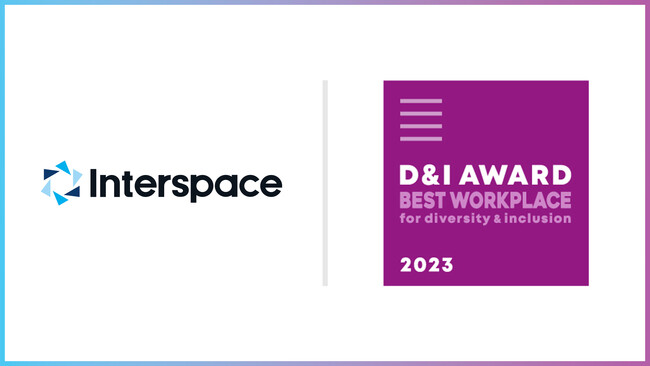 インタースペース、「D&I AWARD 2023」において最高評価の「ベストワークプレイス」認定