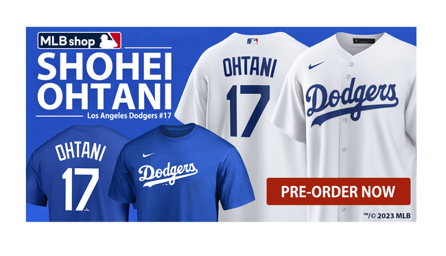 ドジャース大谷翔平選手、背番号「17」オリジナルTシャツなど7種を順次発売