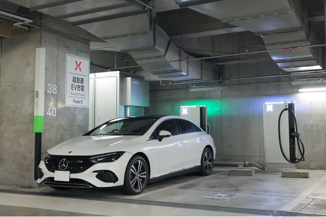 グランフロント大阪南館にエリア初となる蓄電池付き超急速EVチャージステーションがオープンします