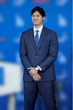 大谷翔平選手がBOSS MADE TO MEASURE (ボス・メイド・トゥ・メジャー）を着て登場