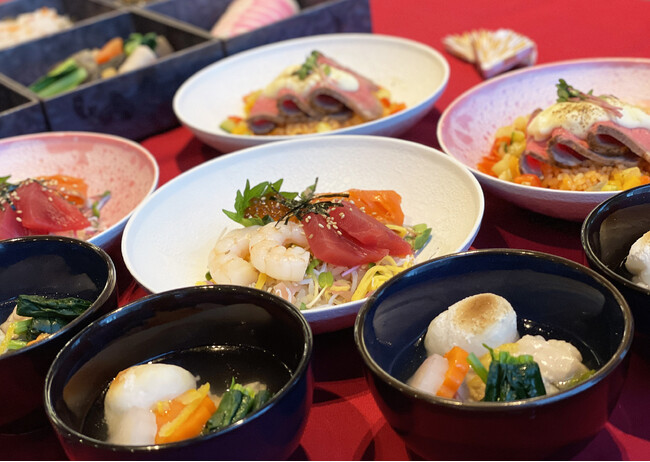 【横浜東急REIホテル】スパークリングワインで乾杯！　おせち料理、お雑煮も！！お正月のお祝いは「新春スペシャルブッフェ」で