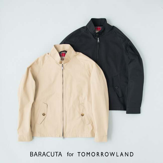 ブルゾンのアイコン的なモデルを多く作り出しているイギリスのアウターブランド〈BARACUTA〉との別注ブルゾン〈BARACUTA for TOMORROWLAND〉の先行予約を開始。