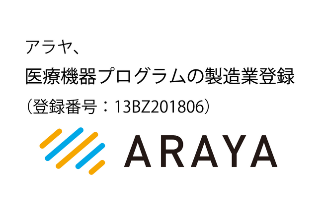 アラヤ、医療機器プログラムの製造業登録を完了