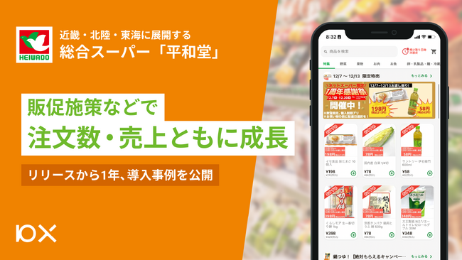「平和堂ネットスーパー」販促施策などで注文数・売上ともに成長