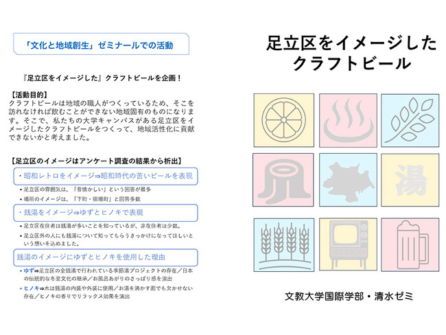 文教大学国際学部 清水麻帆ゼミナールの学生が足立区をイメージしたクラフトビール作りに挑戦