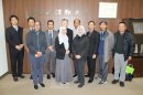 平野学長（後列左から4人目）を表敬訪問したインドネシア政府の訪日団